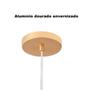 Imagem de Lustre para Sala Moderno Dourado 8 Lâmpadas Pendente Sputnik