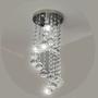 Imagem de Lustre para sala quarto de cristal legítimo k9 espiral redondo 30 cm Alt Soquete E27