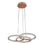 Lustre Pendente 3 Anéis Dourado Led 45W 3em1-Nitrolux LP-101 Imagem de Lustre Pendente 3 Anéis Dourado Led 45W 3em1-Nitrolux LP-101