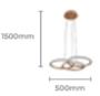 Lustre Pendente 3 Anéis Dourado Led 45W 3em1-Nitrolux LP-101 Imagem de Lustre Pendente 3 Anéis Dourado Led 45W 3em1-Nitrolux LP-101