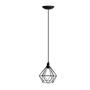 Imagem de Lustre Pendente Aramado Diamante Retro Rustico Preto FL