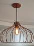 Imagem de Lustre Pendente Aramado Onion Ø42X25Cm Cobre Retrô Md8026