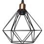 Imagem de Lustre Pendente Aramado Triplo Diamante Cabo Regulável Luminária Agp Ilumini Retro