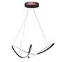 Imagem de Lustre Pendente Arco Infinito 3 em 1 Aneis LED 49W Luminaria Luxo Teto Sala de Jantar Casa Quarto Recepçao Residencial Comercial Luz Ambiente Decoraça