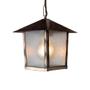 Imagem de Lustre Pendente Blumenau Colonial Nina Quadrado Vidro Pontilhado Cobre E27 Bivolt