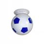 Imagem de Lustre Pendente Bola de Futebol em vidro kids azul