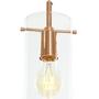 Imagem de Lustre Pendente Cilindrico Clear Glass Cobre