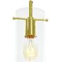 Imagem de Lustre Pendente Cilindrico Clear Glass Dourado