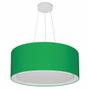 Imagem de Lustre Pendente Cilíndrico Duplo Md-4124 Cúpula em Tecido 50x25cm Verde Folha - Bivolt