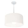 Imagem de Lustre Pendente Cilíndrico Md-4203 Cúpula em Tecido 45x21cm Branco - Bivolt