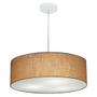 Imagem de Lustre Pendente Cilíndrico Md-4217 Cúpula em Tecido 50x15cm Palha - Bivolt