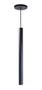 Imagem de Lustre Pendente Cilíndrico Tubular 50cm Preto Luminária De Teto