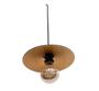 Imagem de Lustre Pendente Classico Retrô Dourado Com Soquete E27 30cm