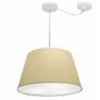 Imagem de Lustre Pendente Cone Com Desvio Bege MJ-4279 Para Mesa de Jantar e Estar