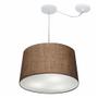 Imagem de Lustre Pendente Cone Com Desvio Md-4277 Cúpula 30/40x45cm Café - Bivolt