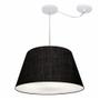 Imagem de Lustre Pendente Cone Com Desvio Preto MJ-4278 Para Mesa de Jantar e Estar