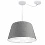 Imagem de Lustre Pendente Cone Com Desvio Rustico Cinza MJ-4279 Para Mesa de Jantar e Estar