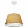 Imagem de Lustre Pendente Cone Md-4021 Cúpula em Tecido 21/40x30cm Palha - Bivolt