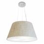 Imagem de Lustre Pendente Cone Md-4141 Cúpula em Tecido 30/50x35cm Rustico Bege - Bivolt