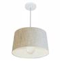 Imagem de Lustre Pendente Cone Md-4241 Cúpula em Tecido 30/45x40cm Rustico Bege - Bivolt