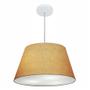 Imagem de Lustre Pendente Cone Md-4248 Cúpula em Tecido 30/50x35cm Palha - Bivolt