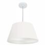 Imagem de Lustre Pendente Cone Md-4249 Cúpula em Tecido 30/50x35cm Branco - Bivolt