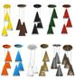 Imagem de Lustre Pendente Cone Triplo Ideal Mesa De Jantar, Quarto