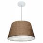 Imagem de Lustre Pendente Cone Vivare Md-4021 Cúpula em Tecido 21/40x30cm - Bivolt