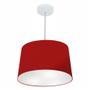 Imagem de Lustre Pendente Cone Vivare Md-4156 Cúpula em Tecido 30/45x40cm - Bivolt