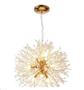 Imagem de Lustre Pendente Cristal Flor Dente De Leao Com Lampadas