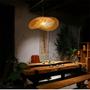 Imagem de Lustre Pendente De Bambu Borneu Palha Trançado Fibra Natural Restaurante Casa Artesanal Moderno Rustico 50cm Para 1 Lâmpada E27 Led Bivolt 110V 220V