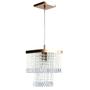 Imagem de Lustre Pendente De Cristal Acrilico Marrycrilic New Cobre