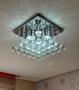 Imagem de Lustre Pendente De Cristal Com Base De Inox Espelhado 30x30