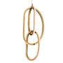 Imagem de Lustre Pendente Dourado Led 30w 3000k Tiffel 16.5x55cm Moderno Bivolt