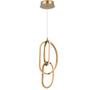 Imagem de Lustre Pendente Dourado Led 30w 3000k Tiffel 16.5x55cm Moderno Bivolt