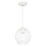Imagem de Lustre Pendente Esfera Bola Branco 18x19 cm Sala Quarto
