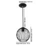 Imagem de Lustre Pendente Esfera Bola Branco 18x19 cm Sala Quarto