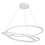 Imagem de Lustre Pendente Espiral Led 88w 3m Pe Direito Duplo Branco St1476