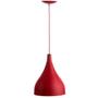 Imagem de Lustre Pendente Gota Média Alumínio 30cm Vermelho