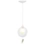 Imagem de Lustre Pendente Harmony Bolinha Branco + Lampada G9 6000k