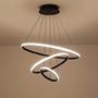 Lustre Pendente Luminaria Moderna 3 Em 1 Arcos Aneis Led Perfil Luxo Infinito Decoraçao Rustico Sala Estar Jantar Luz Iluminaçao Empresa Loja Casa - Ralos e Toneiras Imagem de Lustre Pendente Luminaria Moderna 3 Em 1 Arcos Aneis Led Perfil Luxo Infinito Decoraçao Rustico Sala Estar Jantar Luz Iluminaçao Empresa Loja Casa
