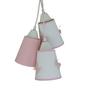 Imagem de Lustre Pendente Luminária Teto Com Borboletas Rosa E Branco