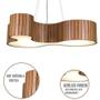 Imagem de Lustre Pendente Madeira Amêndola 70cm My Lamp Store