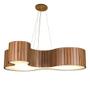 Imagem de Lustre Pendente Madeira Amêndola 70cm My Lamp Store