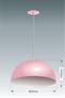 Imagem de Lustre Pendente Meia Lua Orby 40Cm Rosa Com Branco Rrjv