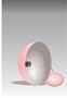 Imagem de Lustre Pendente Meia Lua Orby 40Cm Rosa Com Branco Rrjv