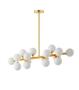 Imagem de Lustre Pendente Nordecor Dornan Dourado G9 Bivolt