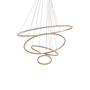 Imagem de Lustre Pendente Nordecor Inverse 2168 Dourado Led Bivolt