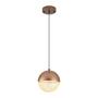 Imagem de Lustre Pendente Nordecor Rezi 2932 18cm Cobre / Dourado Brilho Led Bivolt