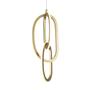 Imagem de Lustre Pendente Nordecor Zena Ori 2712 Ouro Champagne Led Bivolt